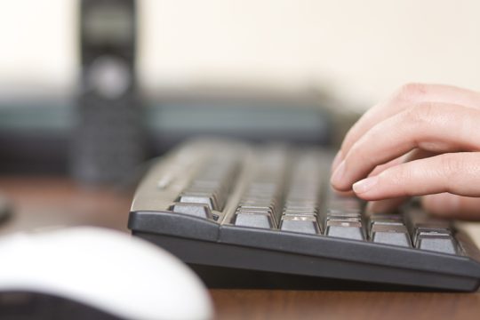 computer working